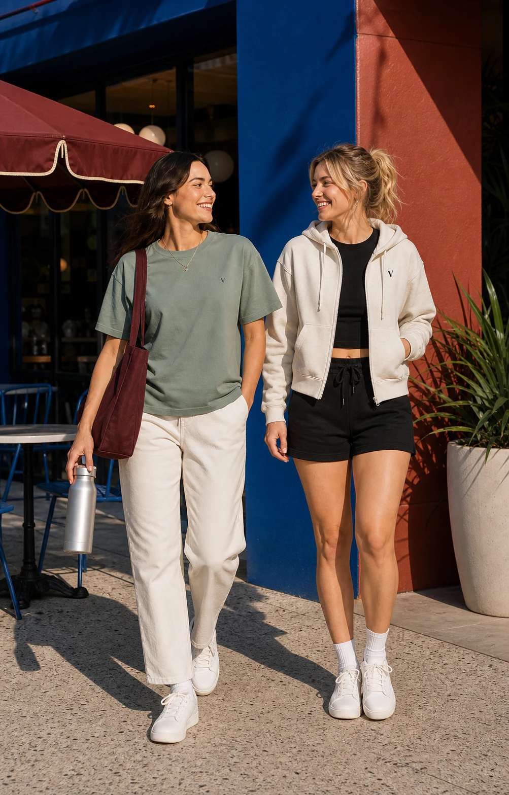 Women in colorful relaxed Veronos daily wear